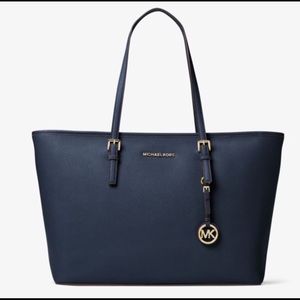 New! Authentic Michael Kors Navy Blue Tote bag